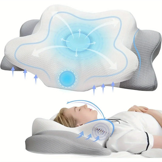 TheWakeUpCrew™ Orthopedic Pillow for Side Sleepers & Neck Pain Memory Foam