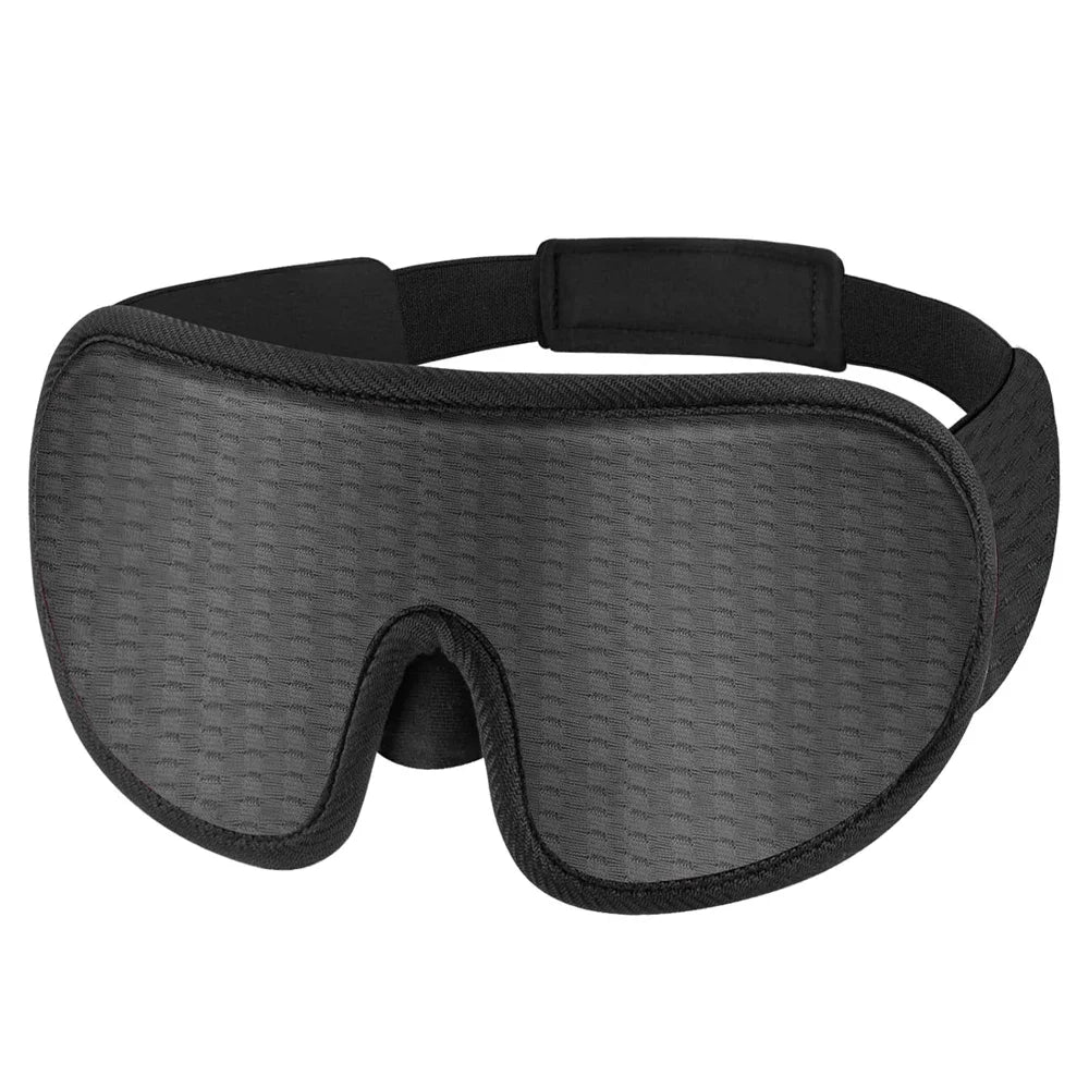 TheWakeUpCrew™ 3D Sleeping Mask 100% Light Blockout Sleeping Mask with Adjustable Strap