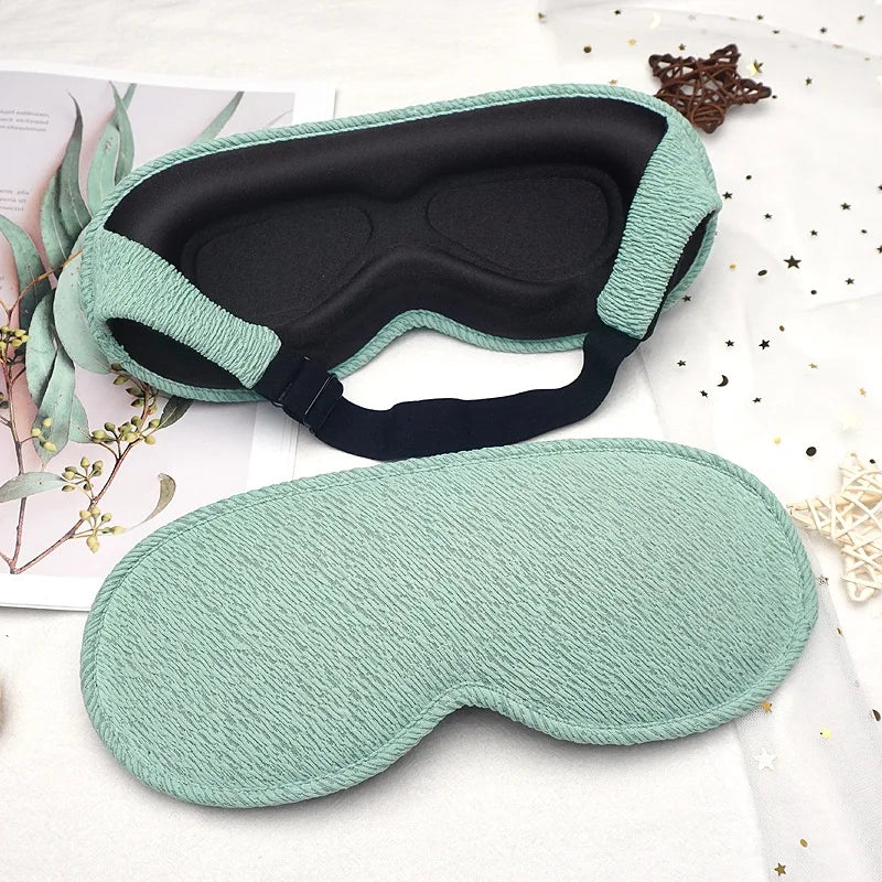 TheWakeUpCrew™ 3D Sleeping Mask 100% Light Blockout Sleeping Mask with Adjustable Strap