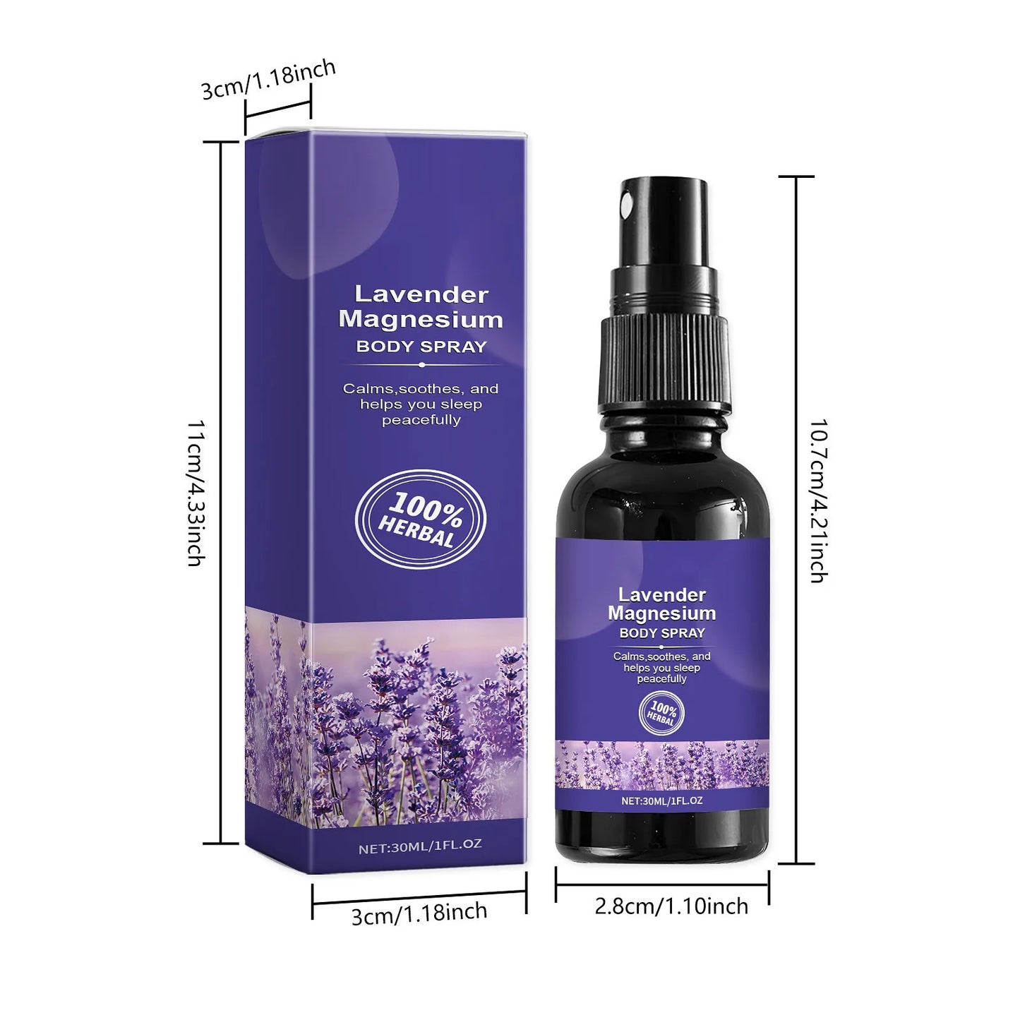 TheWakeUpCrew™ Lavender/Magnesium Pillow Spray 30ml Aromatherapy Sleep Lavender Pillow Mist