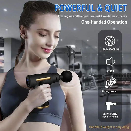 TheWakeUpCrew™ Massage Gun Deep Tissue Muscle Handheld Percussion Massager