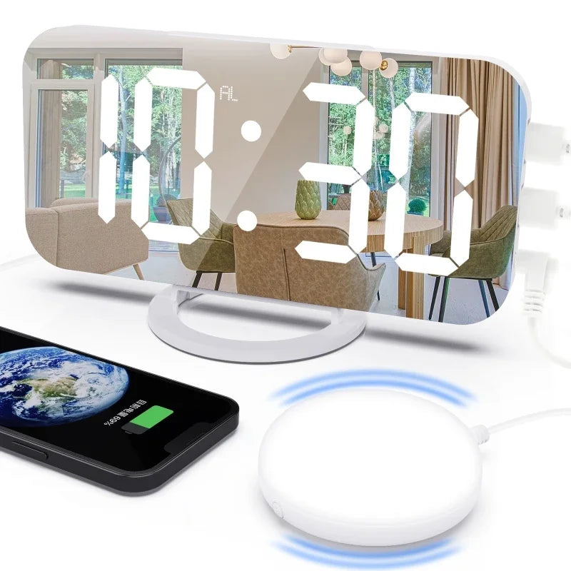 TheWakeUpCrew™ Vibrating LED Alarm Clock To Get You Out of Bed!