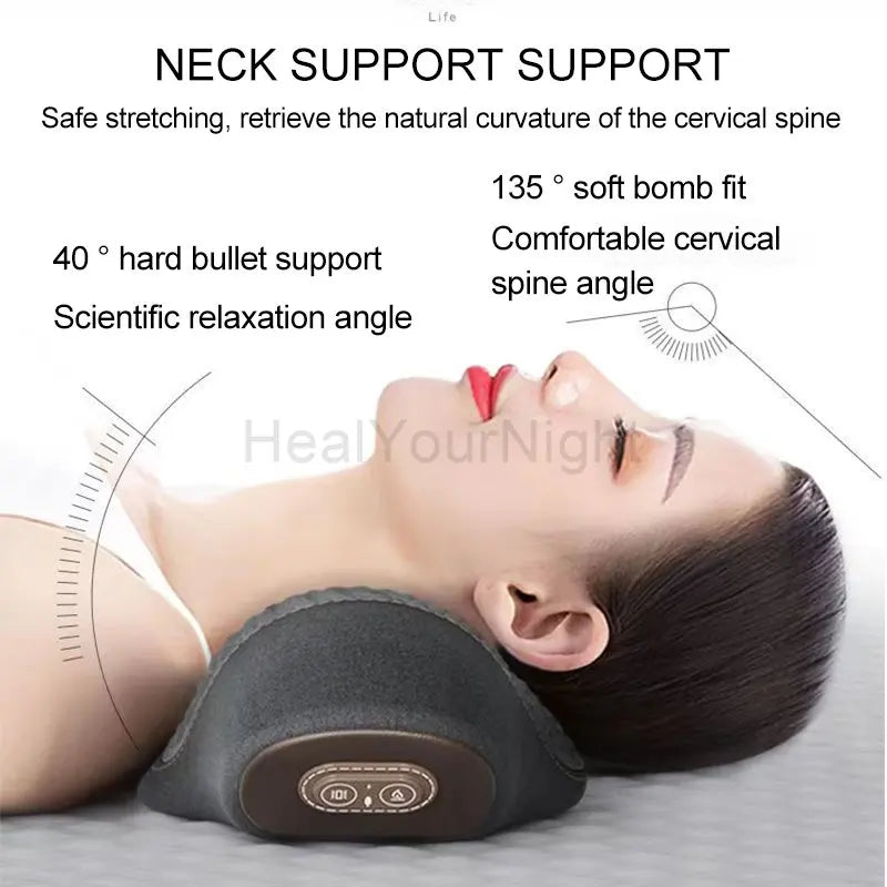 TheWakeUpCrew™ Ergonomic Waist Pillow for Lower Back Support comes w/ Heating Vibrating