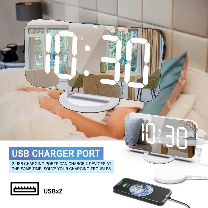 TheWakeUpCrew™ Vibrating LED Alarm Clock To Get You Out of Bed!