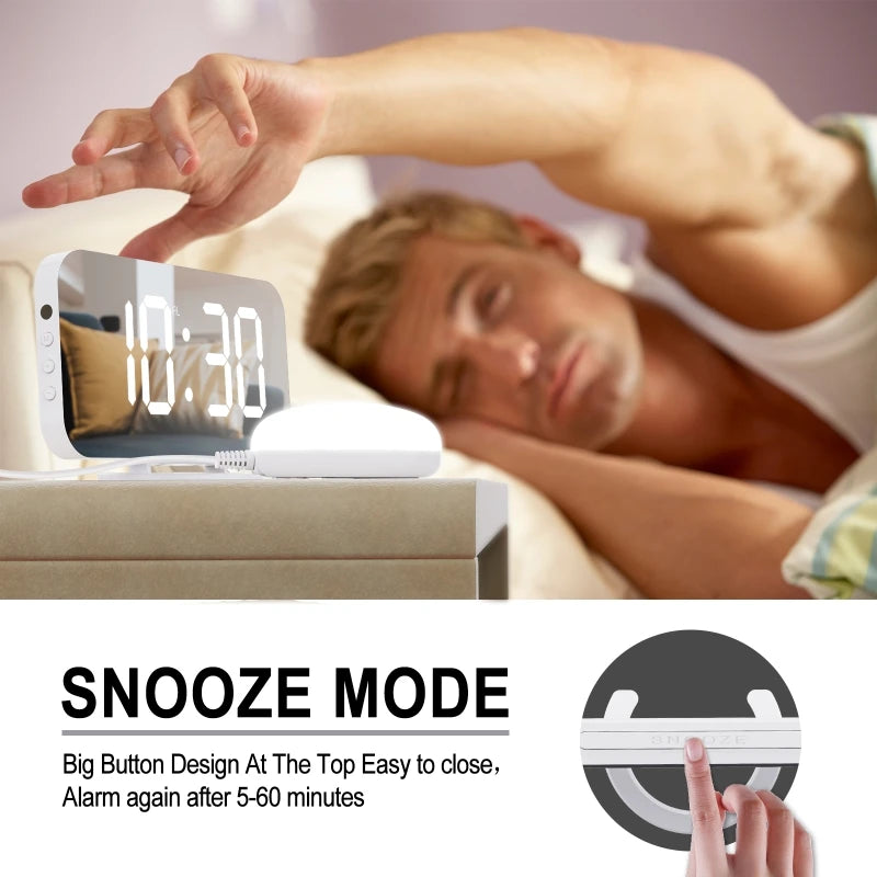 TheWakeUpCrew™ Vibrating LED Alarm Clock To Get You Out of Bed!