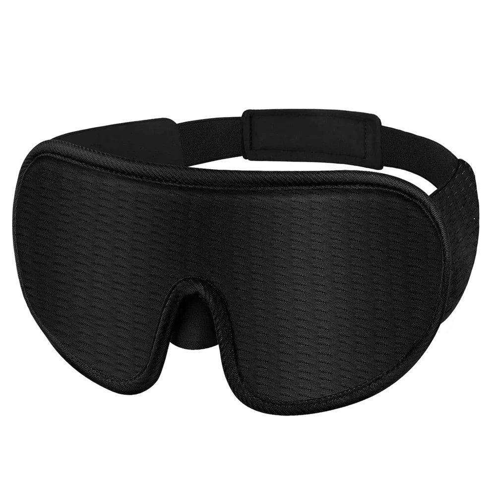 TheWakeUpCrew™ 3D Sleeping Mask 100% Light Blockout Sleeping Mask with Adjustable Strap