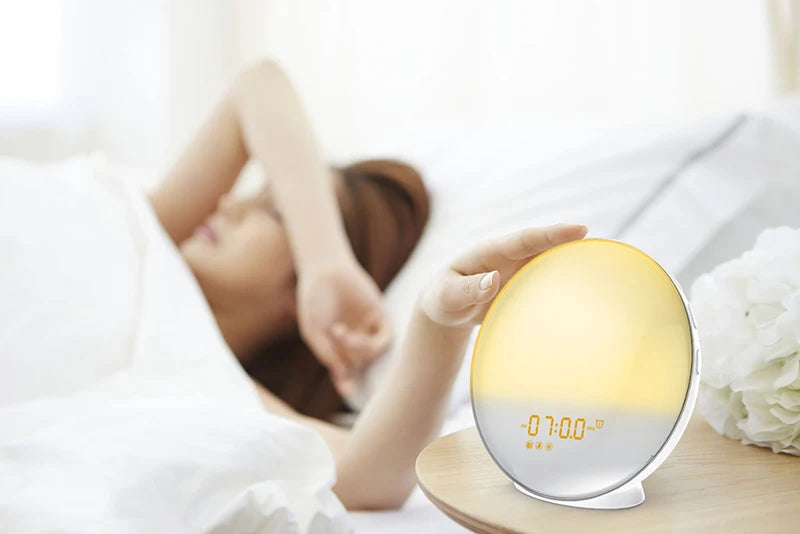 TheWakeUpCrew™ Sunrise/Sunset Simulation Wake Up Digital Clock with Night Light & FM Radio