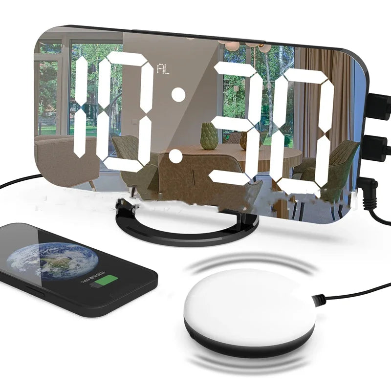 TheWakeUpCrew™ Vibrating LED Alarm Clock To Get You Out of Bed!