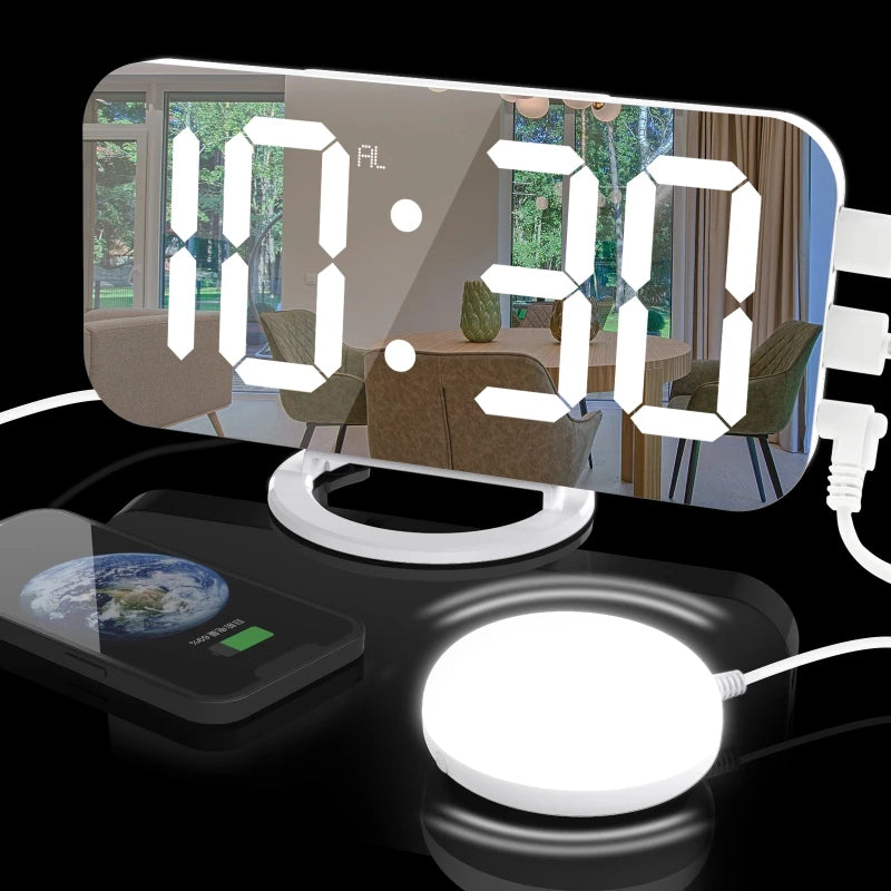 TheWakeUpCrew™ Vibrating LED Alarm Clock To Get You Out of Bed!