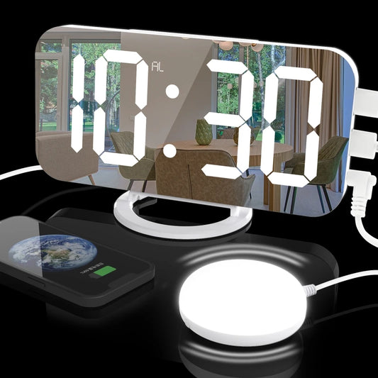 TheWakeUpCrew™ Vibrating LED Alarm Clock To Get You Out of Bed!