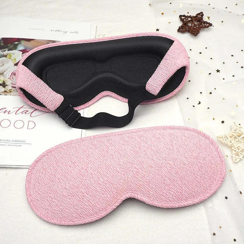 TheWakeUpCrew™ 3D Sleeping Mask 100% Light Blockout Sleeping Mask with Adjustable Strap