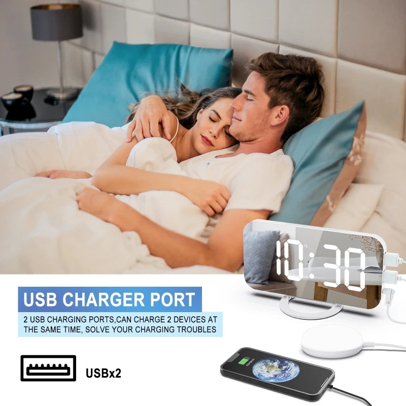 TheWakeUpCrew™ Vibrating LED Alarm Clock To Get You Out of Bed!